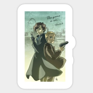 The Game is On - Sherlock Sticker